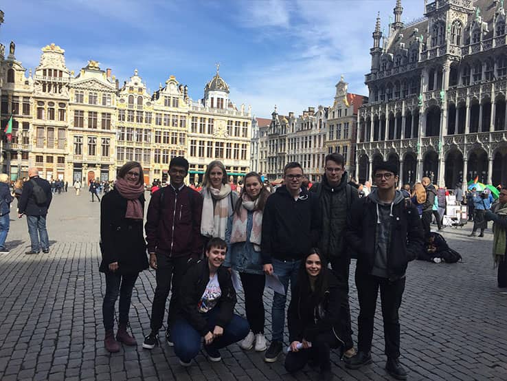 Photos d'élèves à Bruxelles